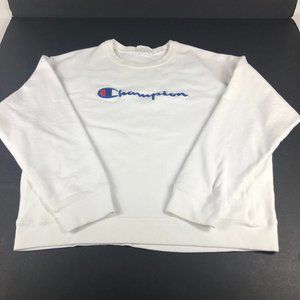 VTG Champion Reverse Weave Sweatshirt Women's Extra Extra Large White Crewneck